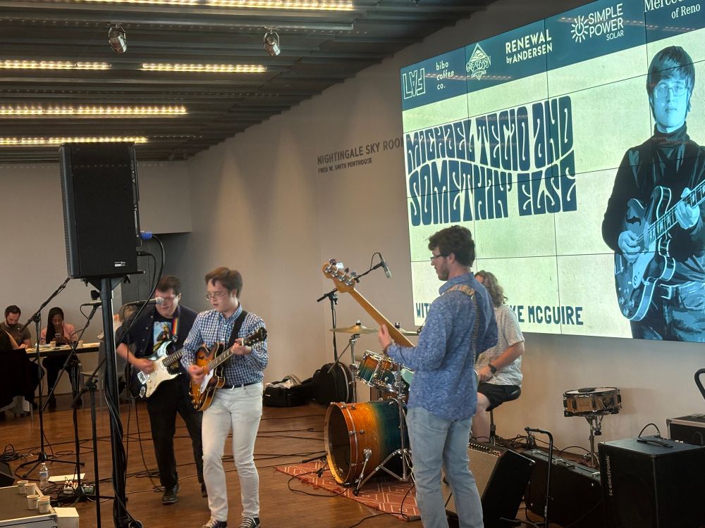 Michael Tegio performing at Nevada Museum of Art