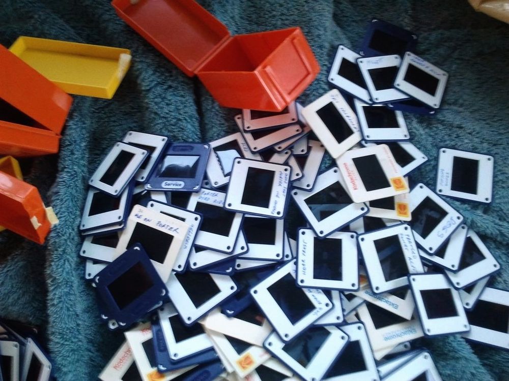 Slides from past developed film