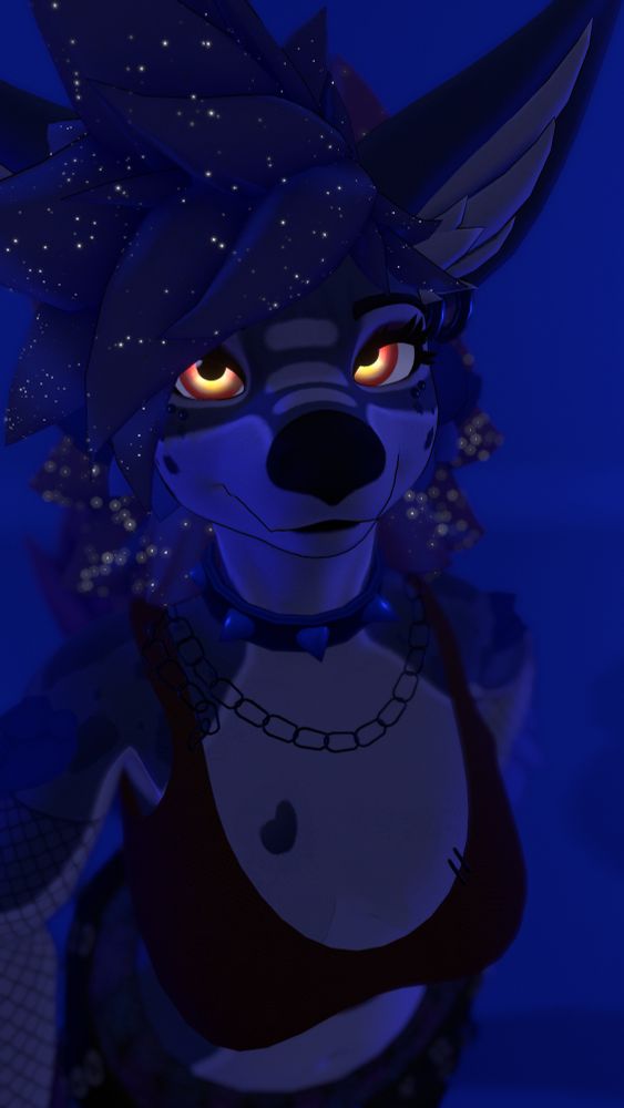 Shrouded in dusk-blue silence, the unnamed one watches. Eyes gold, & crimson glow through the flood, defiant. A heart gleams, not where it should. Right side,worn like a wound or warning. Something reversed; something wrong.