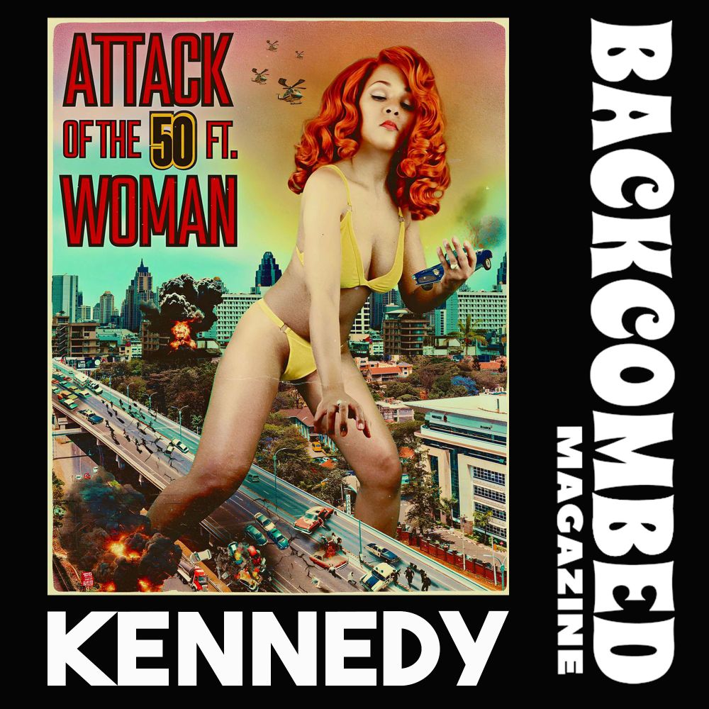 Cosplay Queen Kennedy's fabulous recreation of the iconic Attack of the 50ft woman poster
