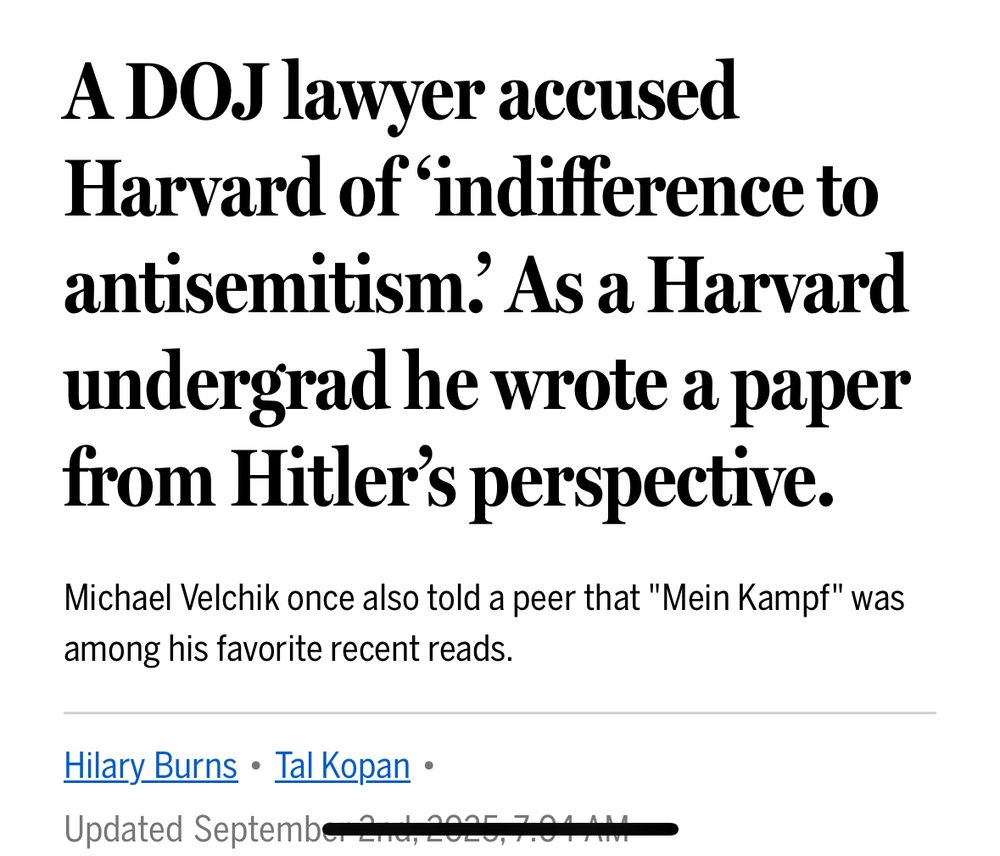 A DOJ lawyer accused Harvard of 'indifference to antisemitism? As a Harvard undergrad he wrote a paper from Hitler's perspective. Michael Velchik once also told a peer that 