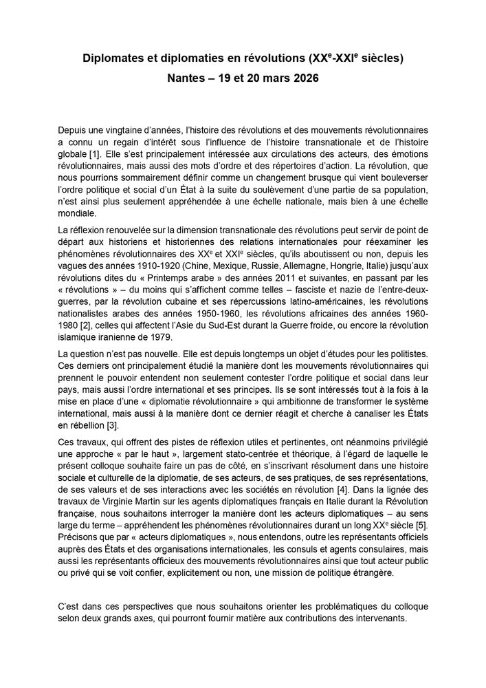 Texte de l'appel à communications disponible sur calenda : https://calenda.org/1251537
