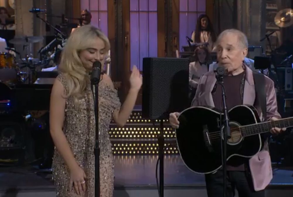 Sabrina Carpenter and Paul Simon