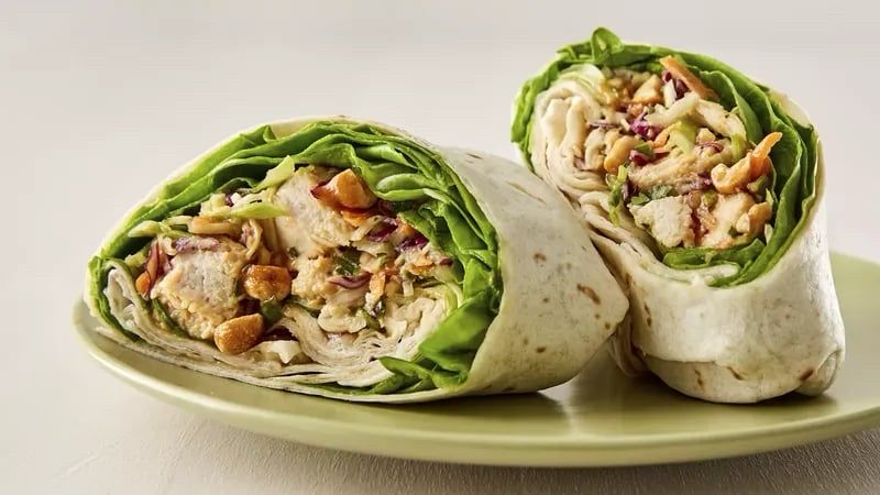 A chicken salad wrap 