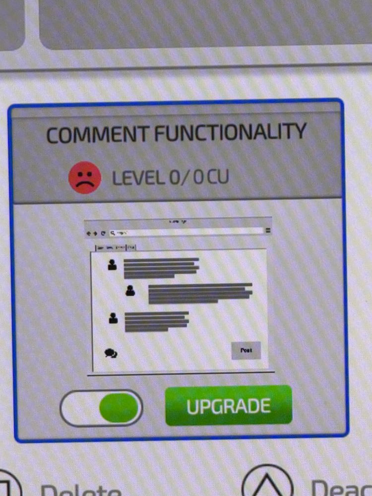 Comment Functionality Level 0