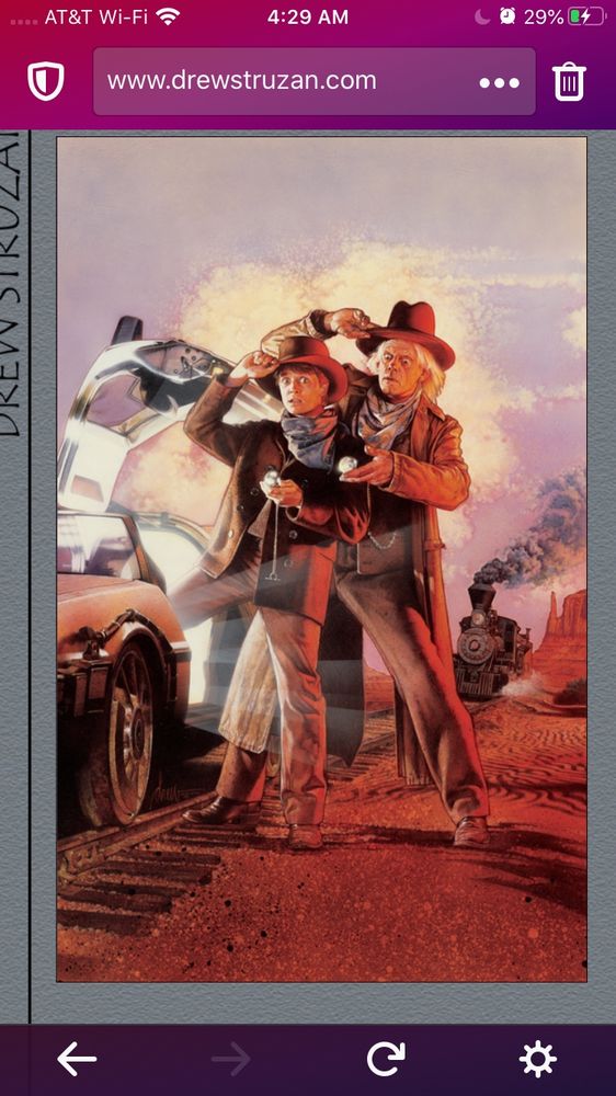 back to the future part three drew struzan