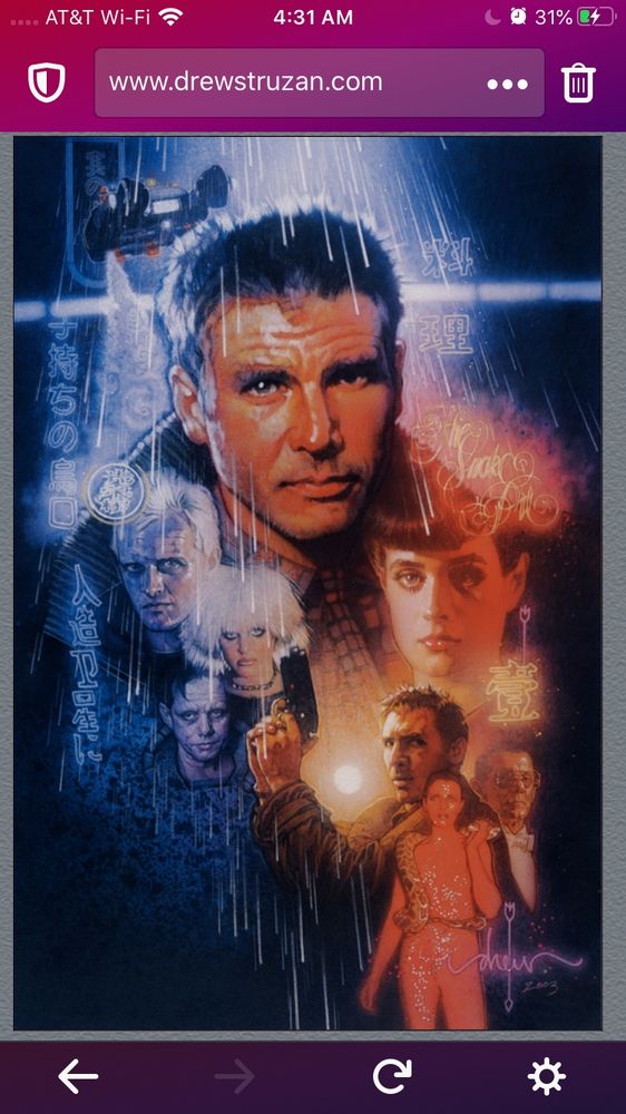 drew struzan blade runner poster art