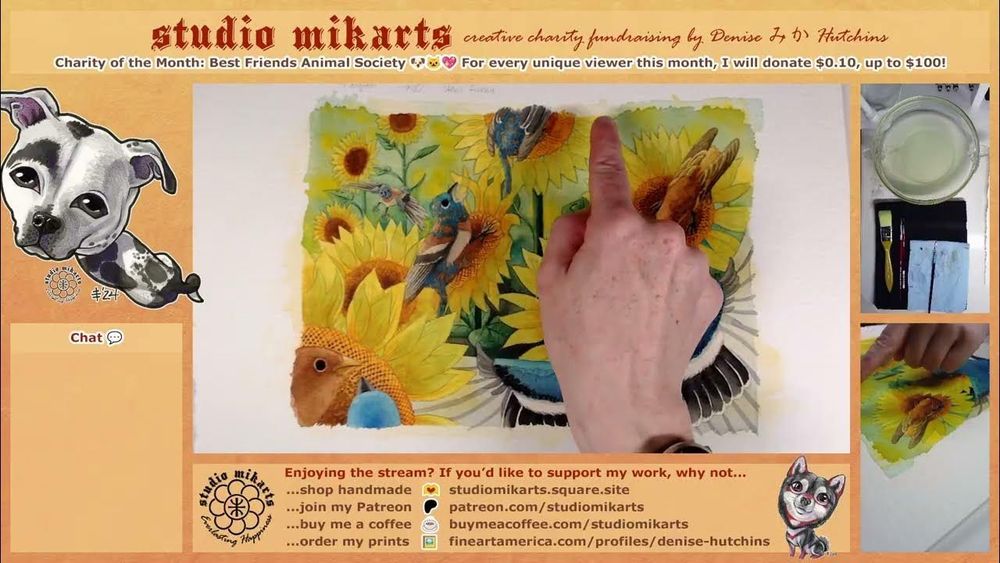 Studio Mikarts ★ Summer Gryphon, Part 13B ★ Live Art by Denise みか Hutchins