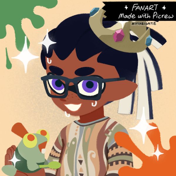 my OC jabari as a squid kid...