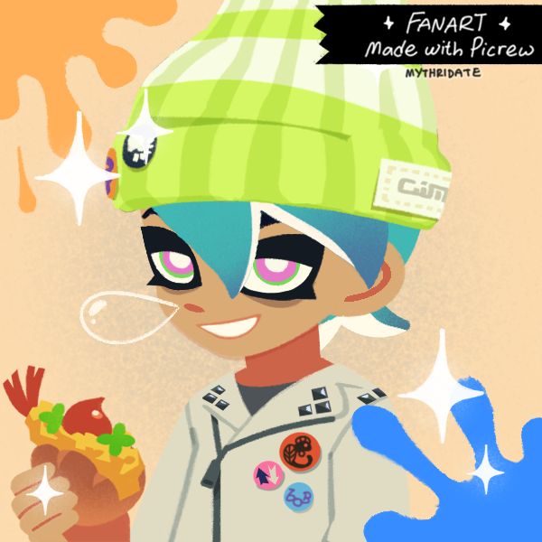 my OC atlas as a squid kid...