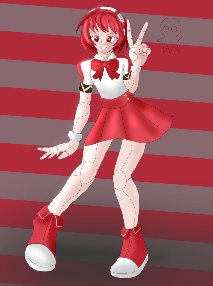 Dorothy Haze from VA 11 Hall A standing with a peace sign