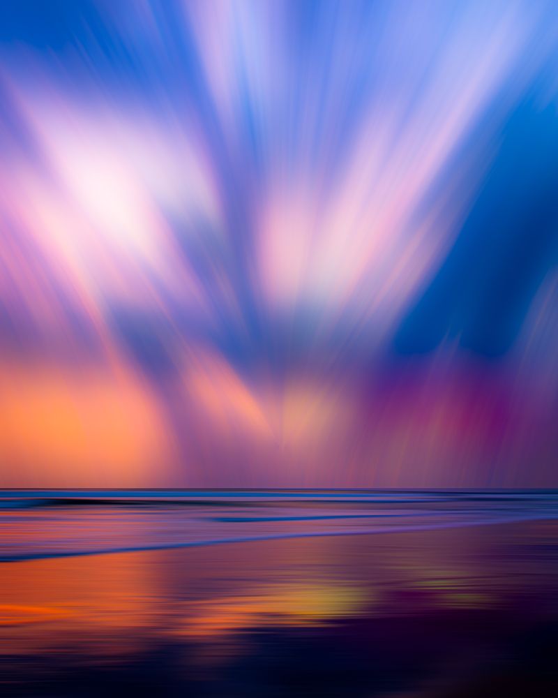 2 ICM images of the ocean combined with vibrant colours