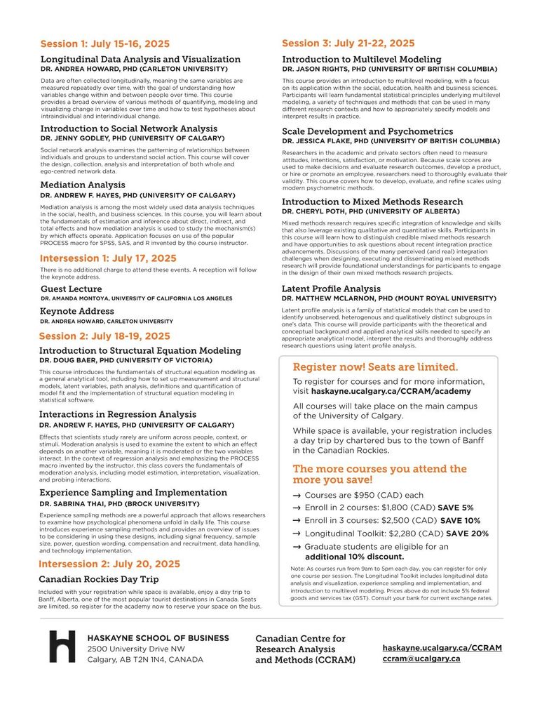 Rocky Mountain Methodology Academy program
