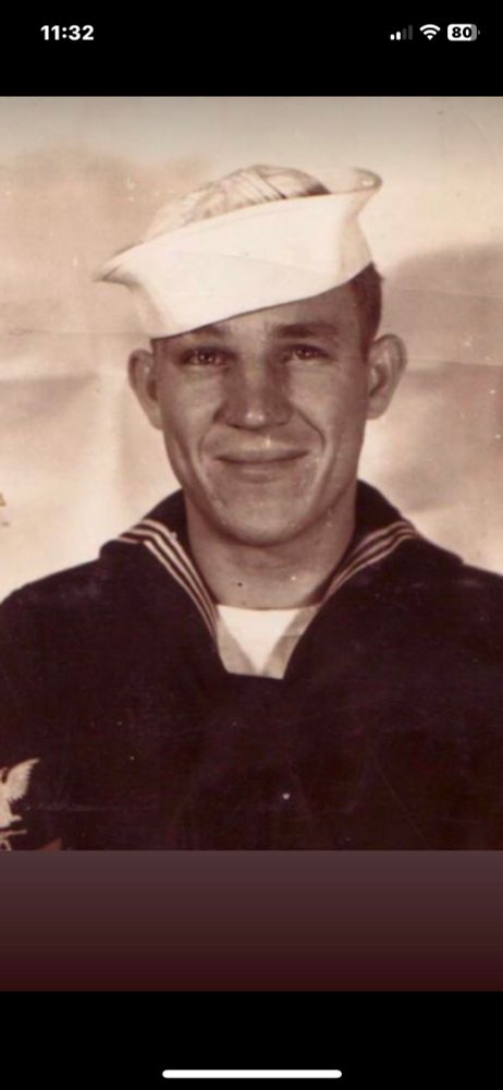 grandpa in his navy uniform. 