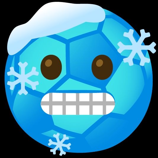 Ice cold soccer ball