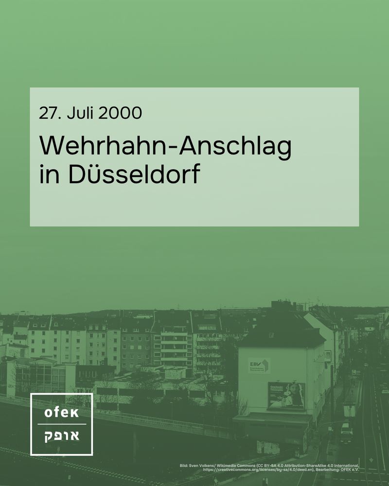 27 Juli 2000 Wehrhahn Anschlag in Düsseldorf