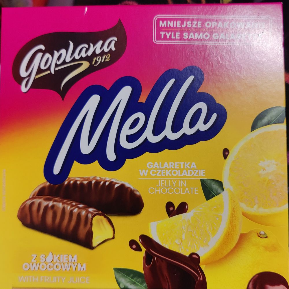 Photo of a box of chocolate with orange jam filling from Polish brand Goplana.  One of my holiday presents!