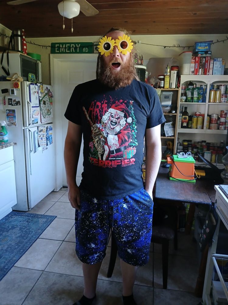 A goof wearing terrifier gear.