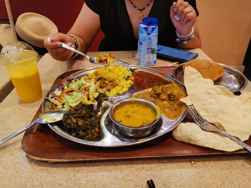 Prasadam lunch in Govindas