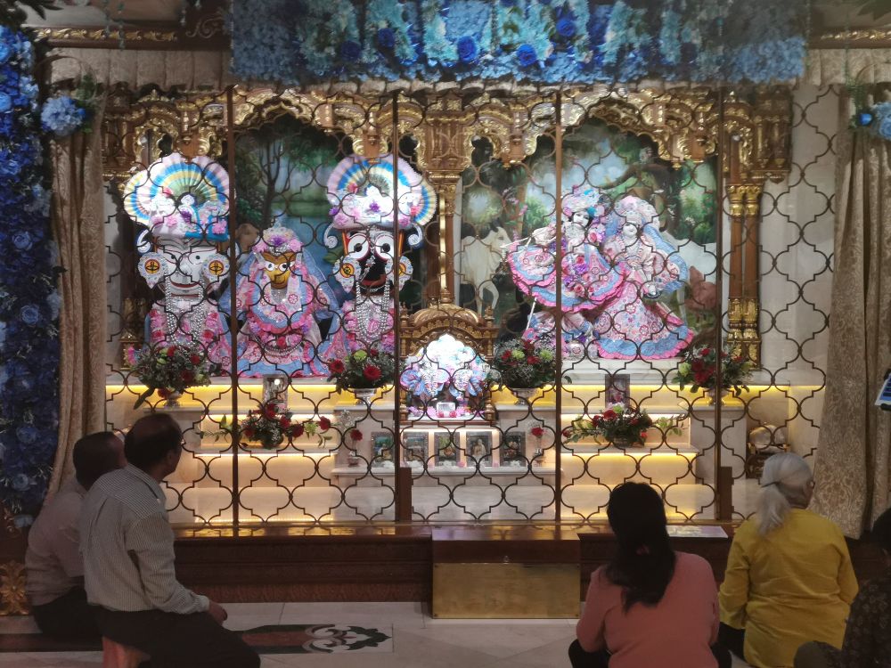 The deities in the Temple room