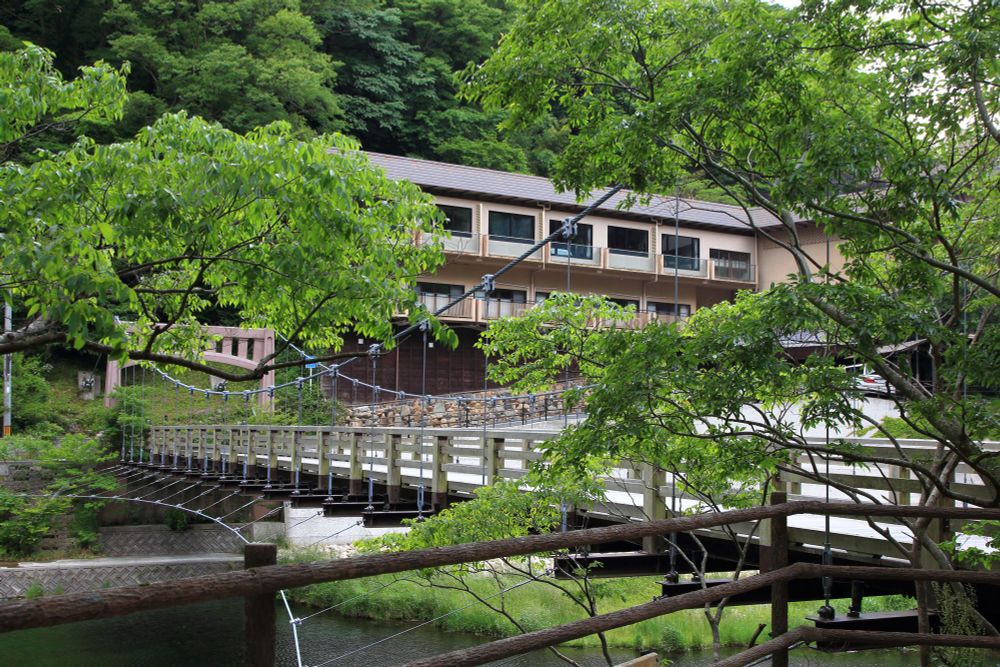 #湯原温泉 #寄り添い橋