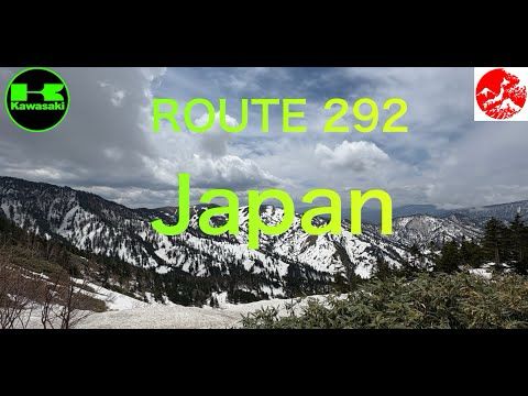 Japan Route 292 - Epic motorcycle ride between Snow Walls in 4K - Kawasaki 400