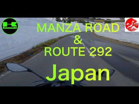 Japan Manza Road & Route 292 - Epic motorcycle ride between Snow Walls in 4K - Kawasaki 400