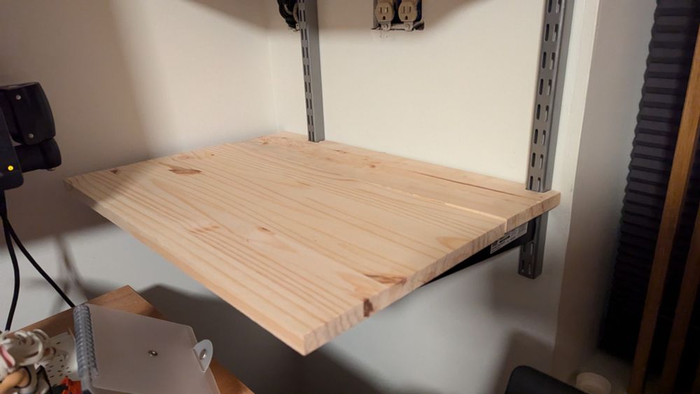 Soon to be glued deeper shelf!