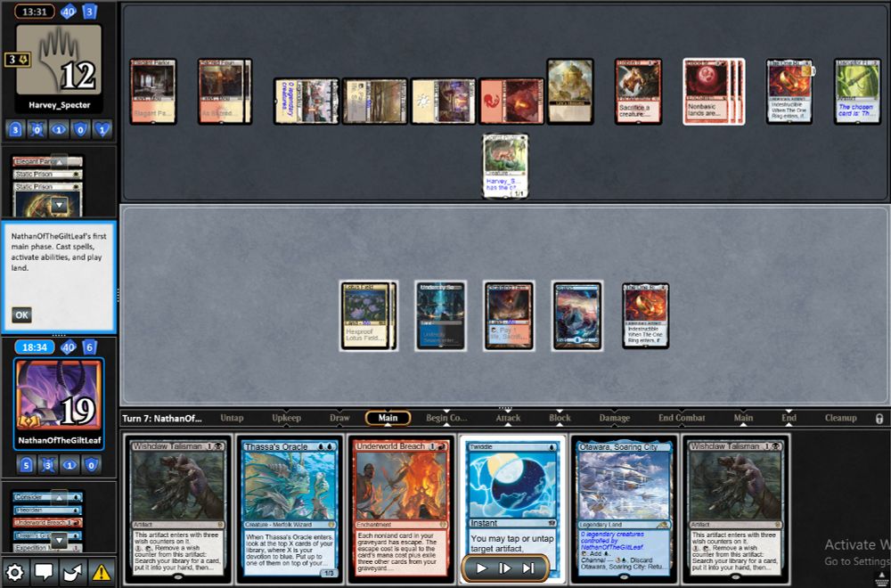 Disruptor Flute is naming The One Ring, in addition to 3 Blood Moons, 3 Static Prisons, and a Ring played against me this game