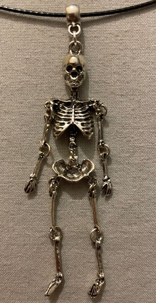 picture of a dangly skeleton pendant necklace for sale on ebay 