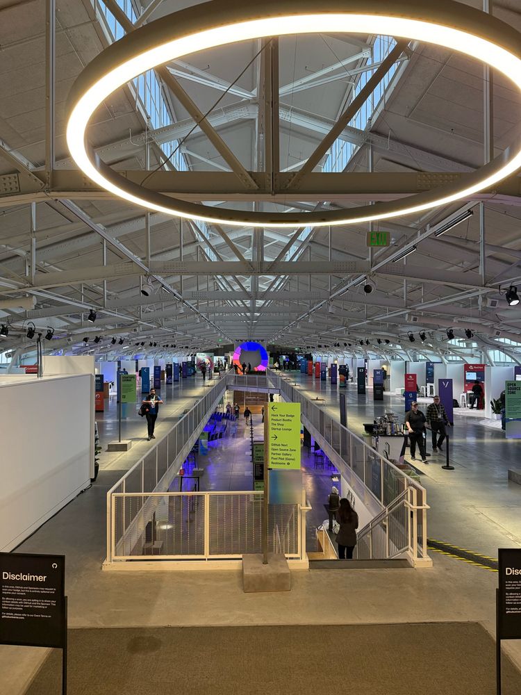 Picture of a plaza at GitHub Universe 