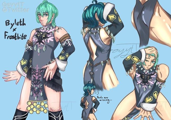 Based on the frostbite outfit from zeldas TotK
Made it look to be more Byleths style and I just wanted to see Byleths looking sexy in it hehe