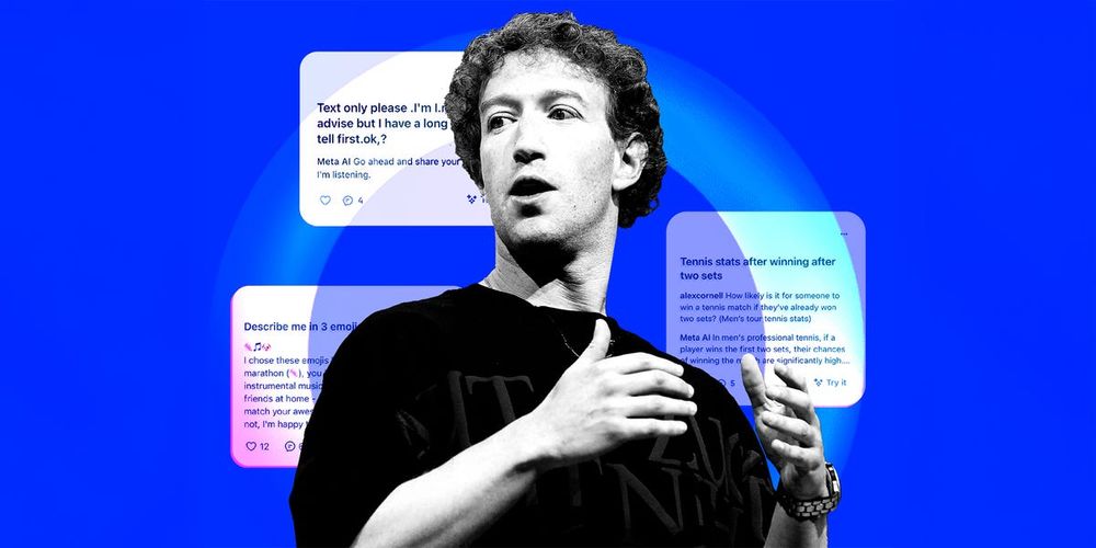 Mark Zuckerberg's Meta AI app is one of the most depressing places online