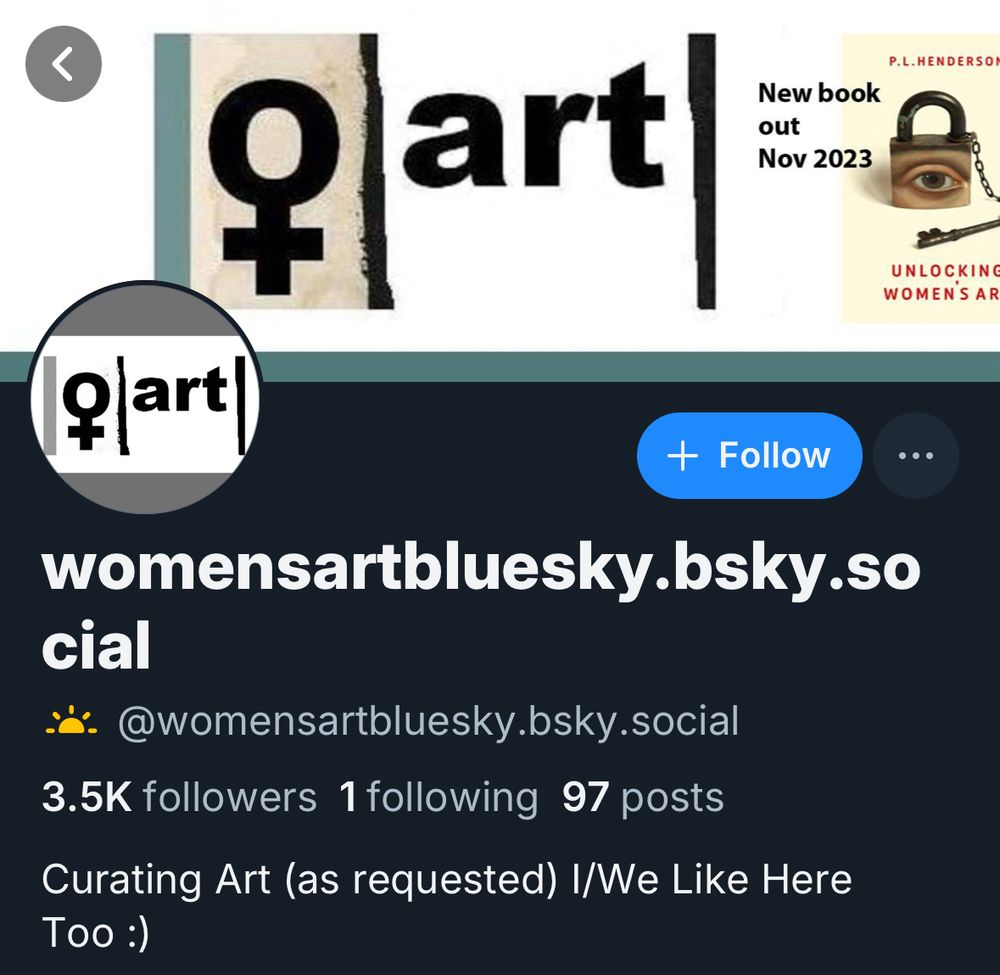 new womensart account 