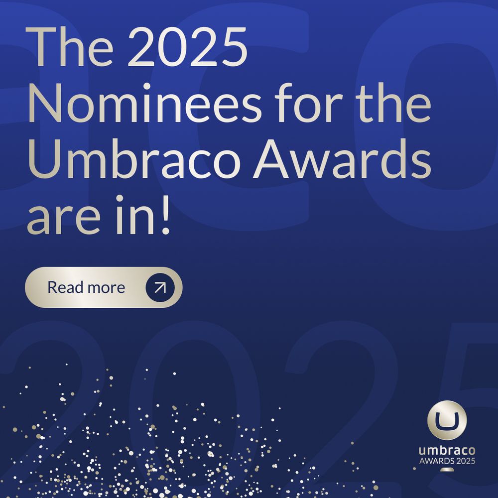 2025 Umbraco Award nominees announced. Click to read more.