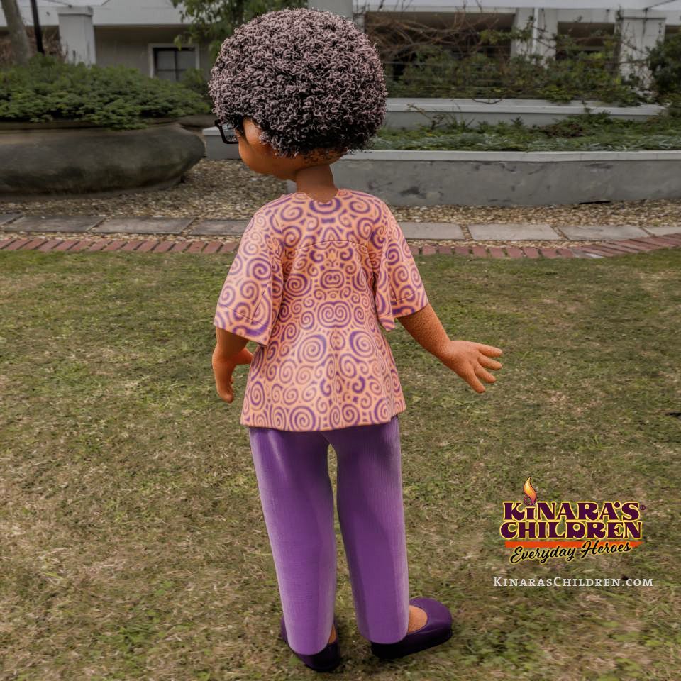 Rear view of Granny. KinarasChildren.com