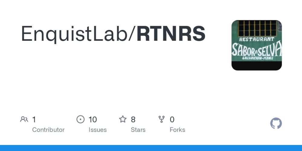 GitHub - EnquistLab/RTNRS