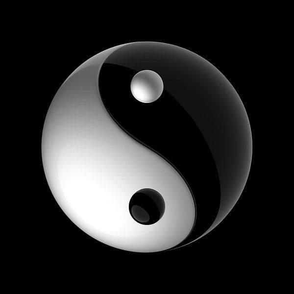 The yin-yang symbol of balance.