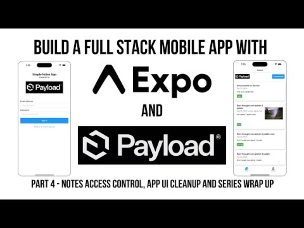 Build a Full-Stack Mobile App with Expo and Payload CMS in 2025! (4)