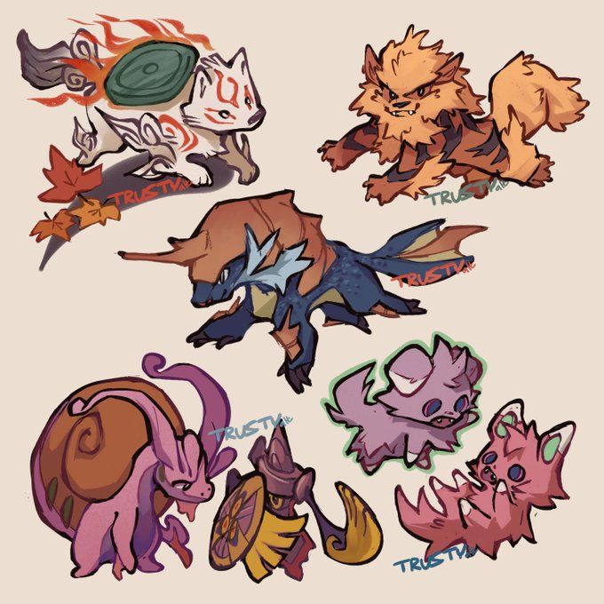 an improved compilation of various mini pokemon