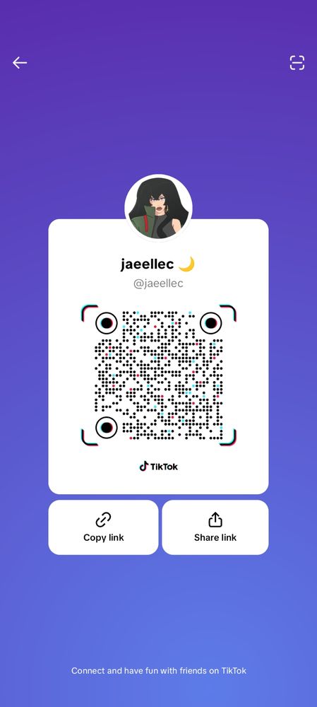 QR code to my profile