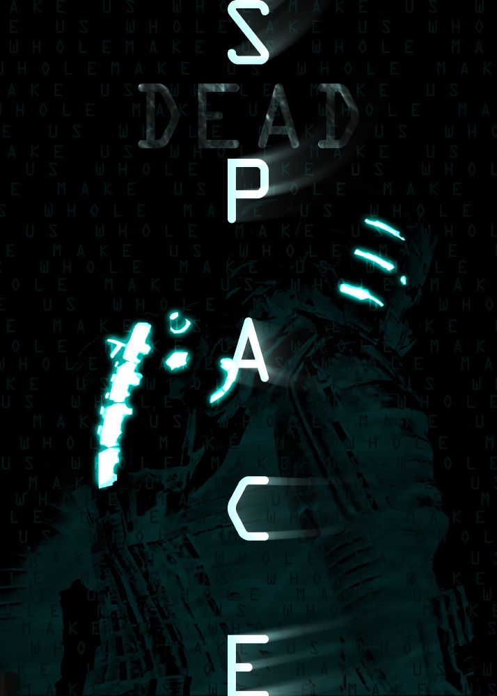 A situate of Issac Clark with words behind him 