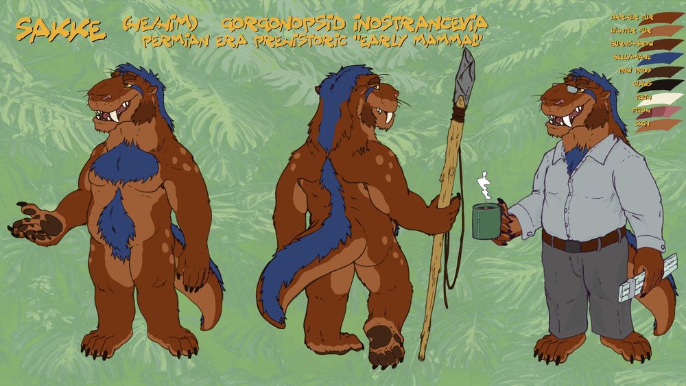 Reference sheet for gorgonopsid OC 
