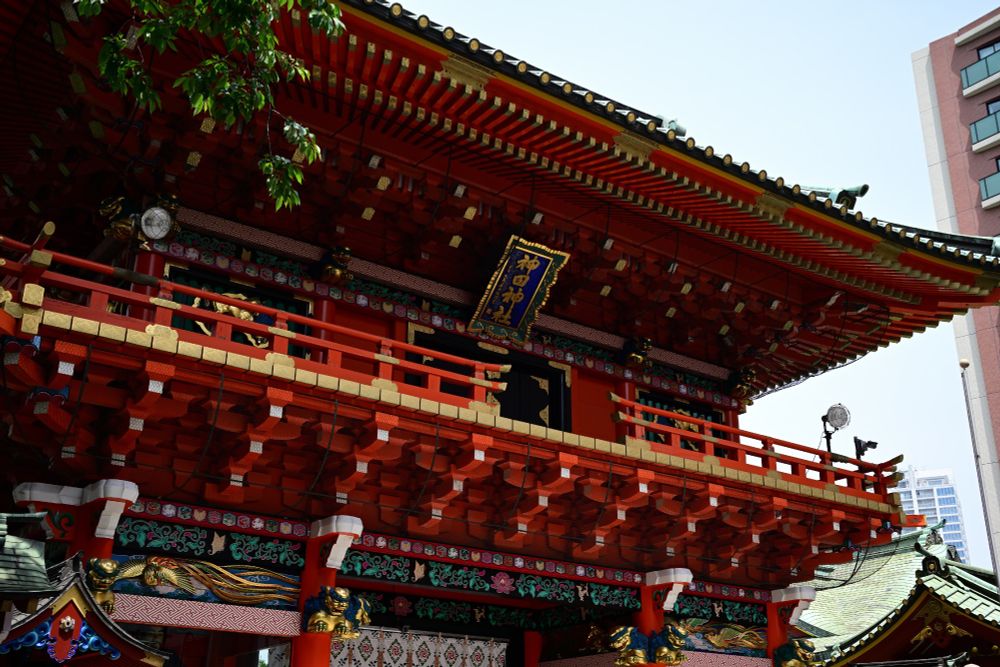 神田明神 隨神門
門の朱色が美しい