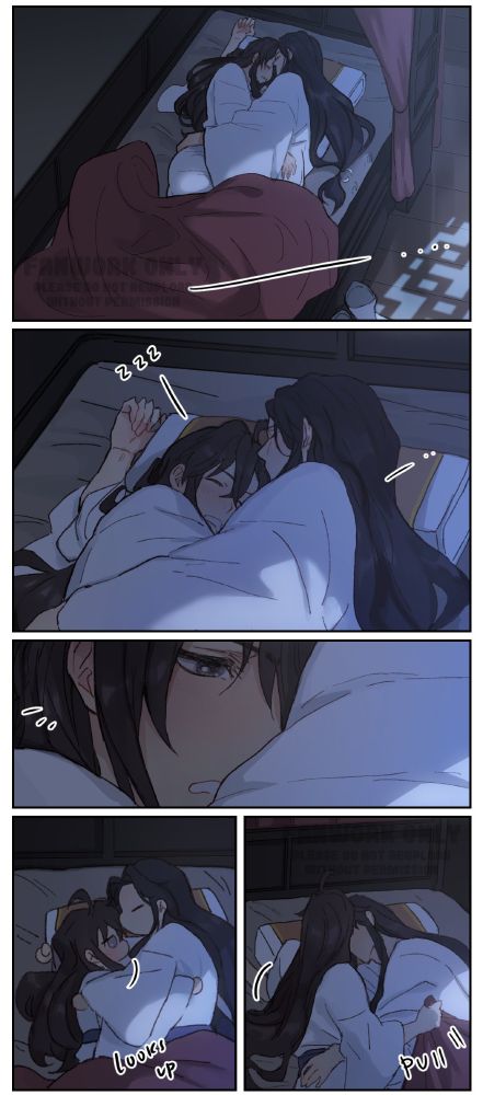 Comic about Wangxian's first morning together as husbands.