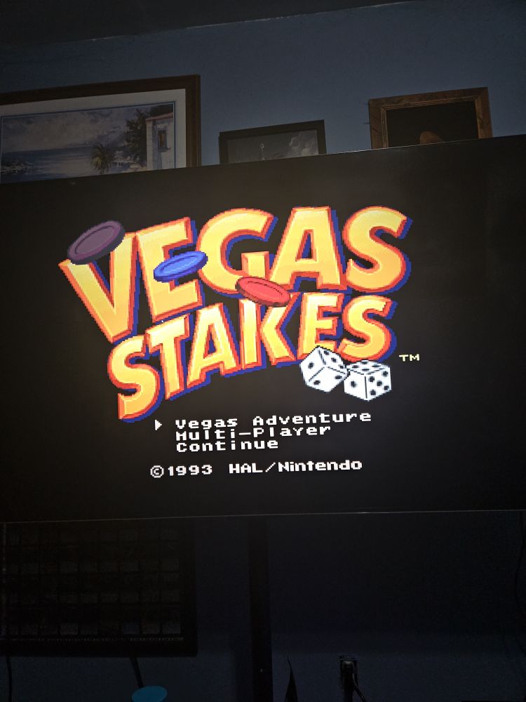Vegas Stakes opening screen 