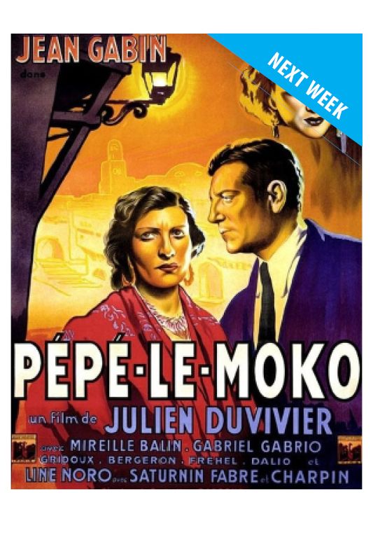 Poster from the classic French film 'Pépé le Moko' (1937)