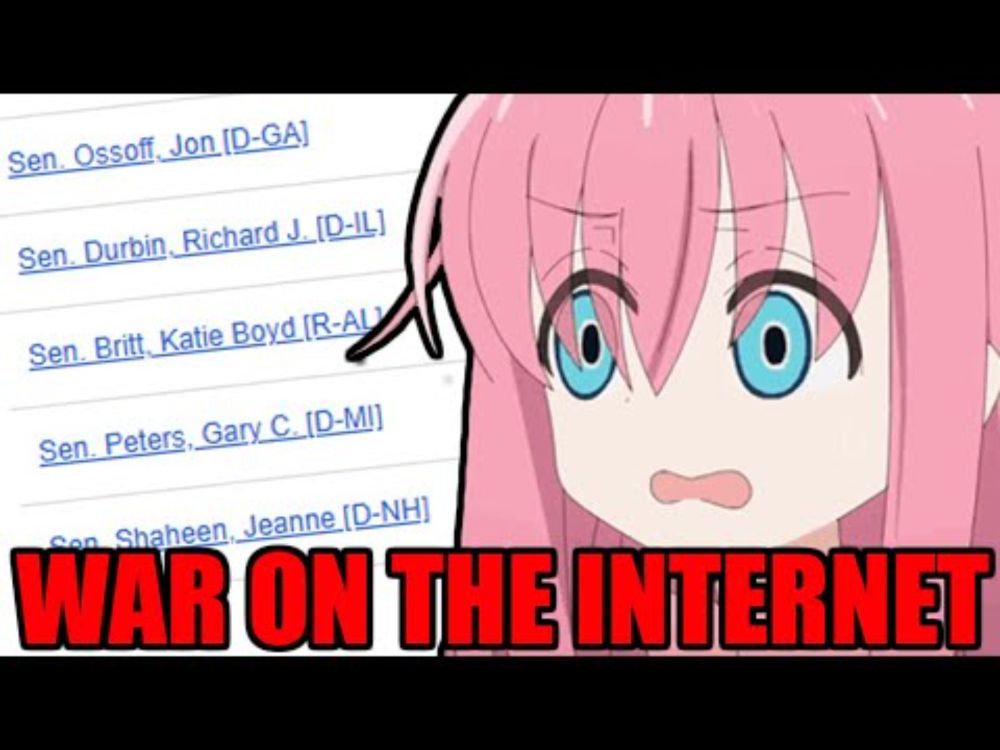 War for The Internet Gets Worse.. 14 More Senators want to Censor Anime and Games in US