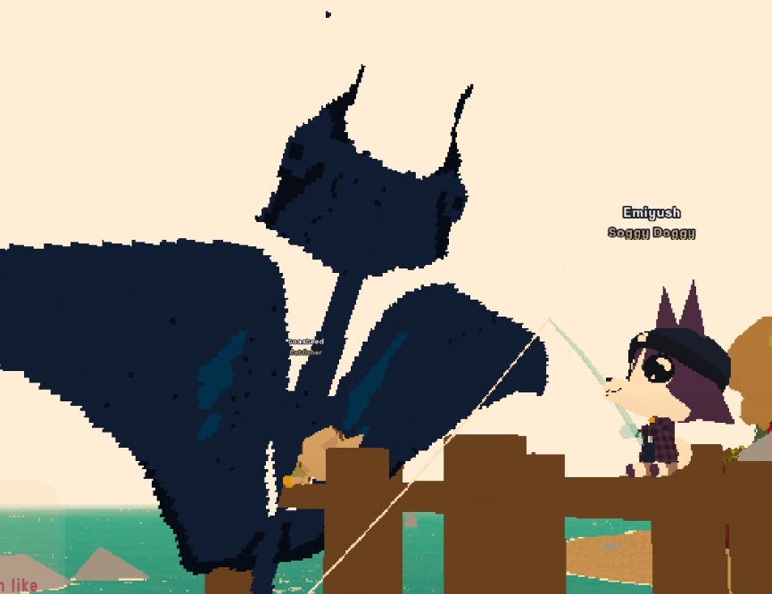 whoa my partner caught a big fish