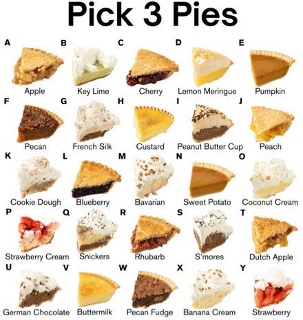 All the glorious pies!